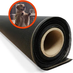 Super Screen 17/14 - (72 in x 50 ft) - Weather & Pet Proof Screen - Clear View Porch & Patio Screen - Durable Pet Screen Mesh Roll - Window Screen Replacement Bug Mesh - Dog & Cat Proof Screen