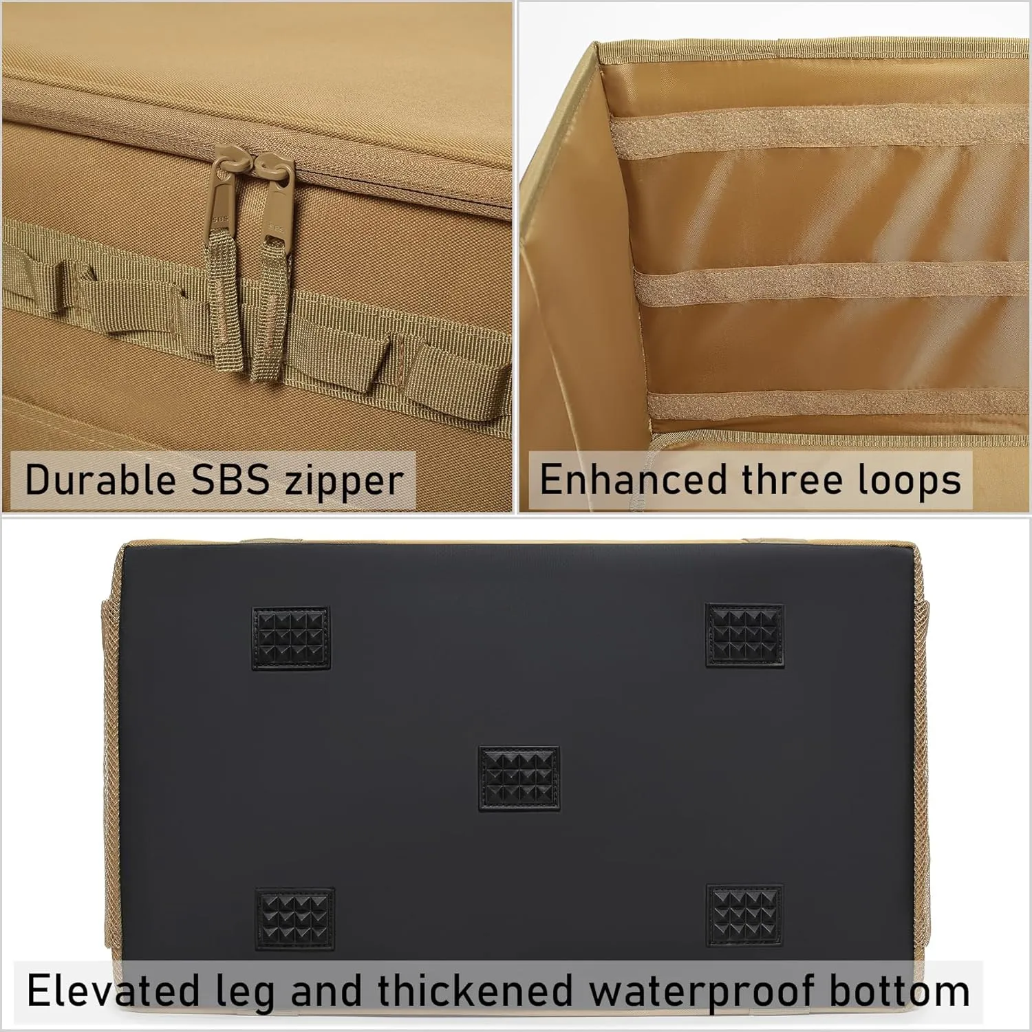 Tactical Camping Storage Bag Utility Tote Bag Camping Kitchen Organizer with Axe Holder & Shoulder Strap
