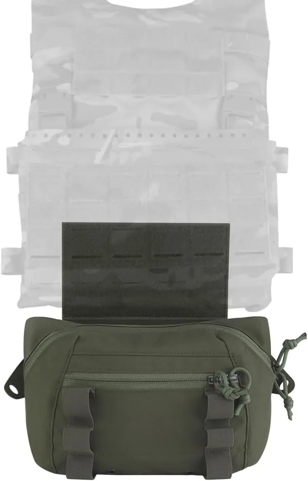 Tactical Drop Pouch Fanny Pack,Utility EDC Large Multi-Purpose Waist Bags for Tactial Vest Chest Rig
