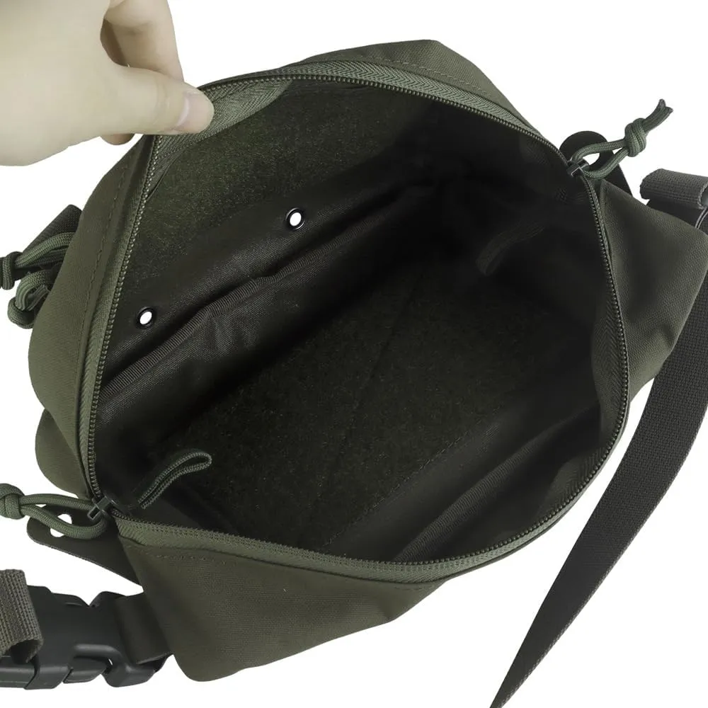 Tactical Drop Pouch Fanny Pack,Utility EDC Large Multi-Purpose Waist Bags for Tactial Vest Chest Rig