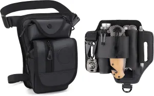 Tactical Duo: Waterproof Leg Pack   Leather EDC Organizer – Adventure-Ready Storage Meets Everyday Carry Essentials!