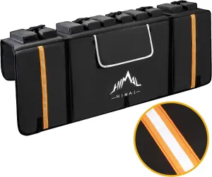 Tailgate Pad Pro for Mountain Bike, Tailgate Bike Pads Up to 5 Off-Road Bicycle on Most Full-Size Trucks, with Reflective Strips and Tool Pockets