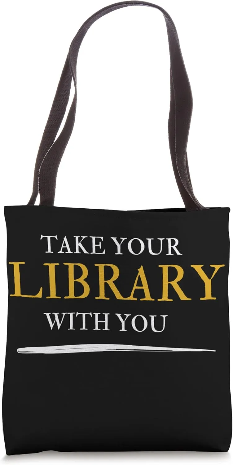 Take Your Library With You - Reading - Book Discussion Club Tote Bag