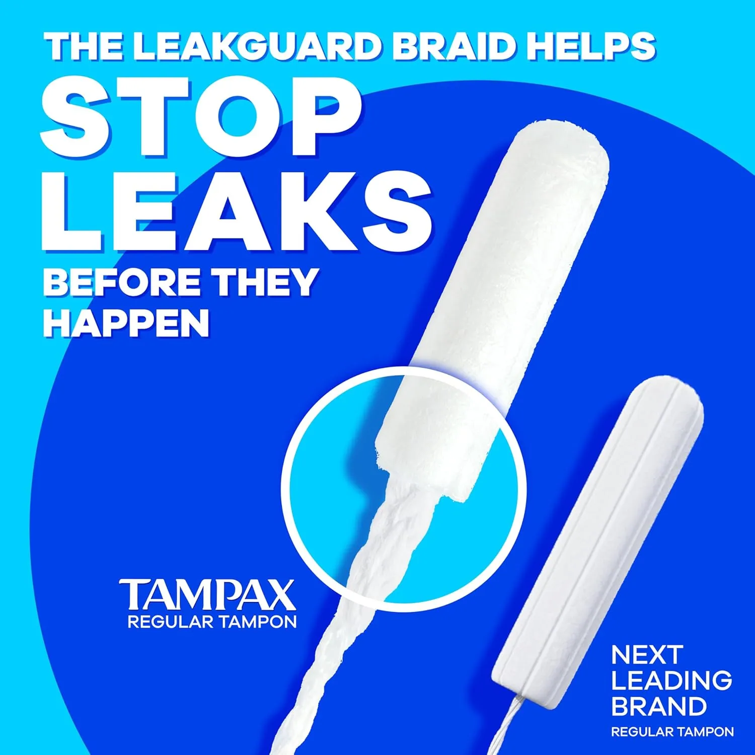 Tampax Pearl Tampons Multipack, Light/Regular/Super Absorbency, With Leakguard Braid, Unscented, 34 Count x 6 Packs (204 Count total) (Packaging May Vary)