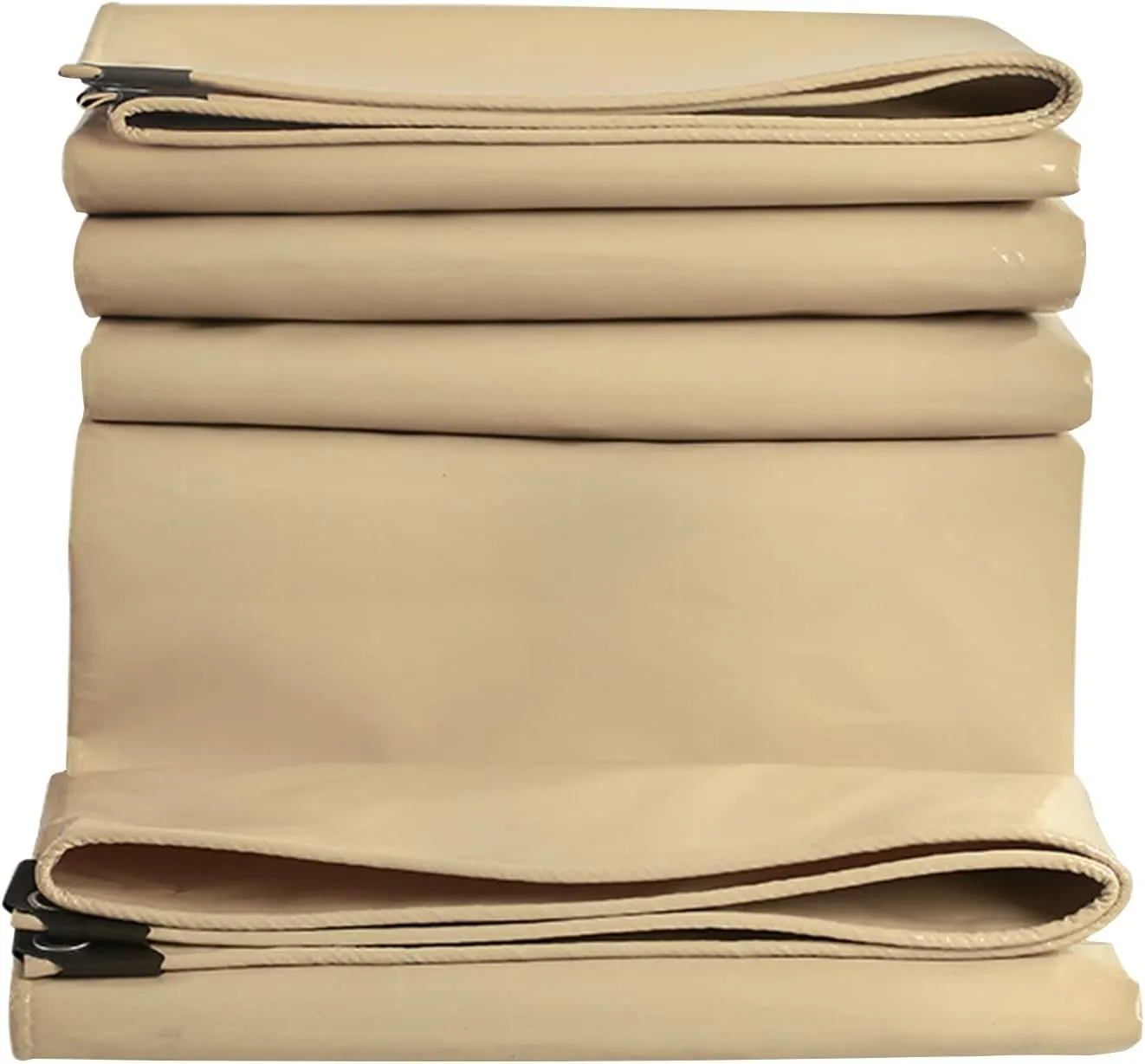 Tarpaulin 1.5x3m/2x2m/2x3m/3x6m Waterproof Heavy Duty 500g/㎡ PVC Tarp Sheet with Metal Eyelets for Garden Furniture, Hutch, Trampoline, Wood, Car, Camping or Gardening Cover(1.5x1m)