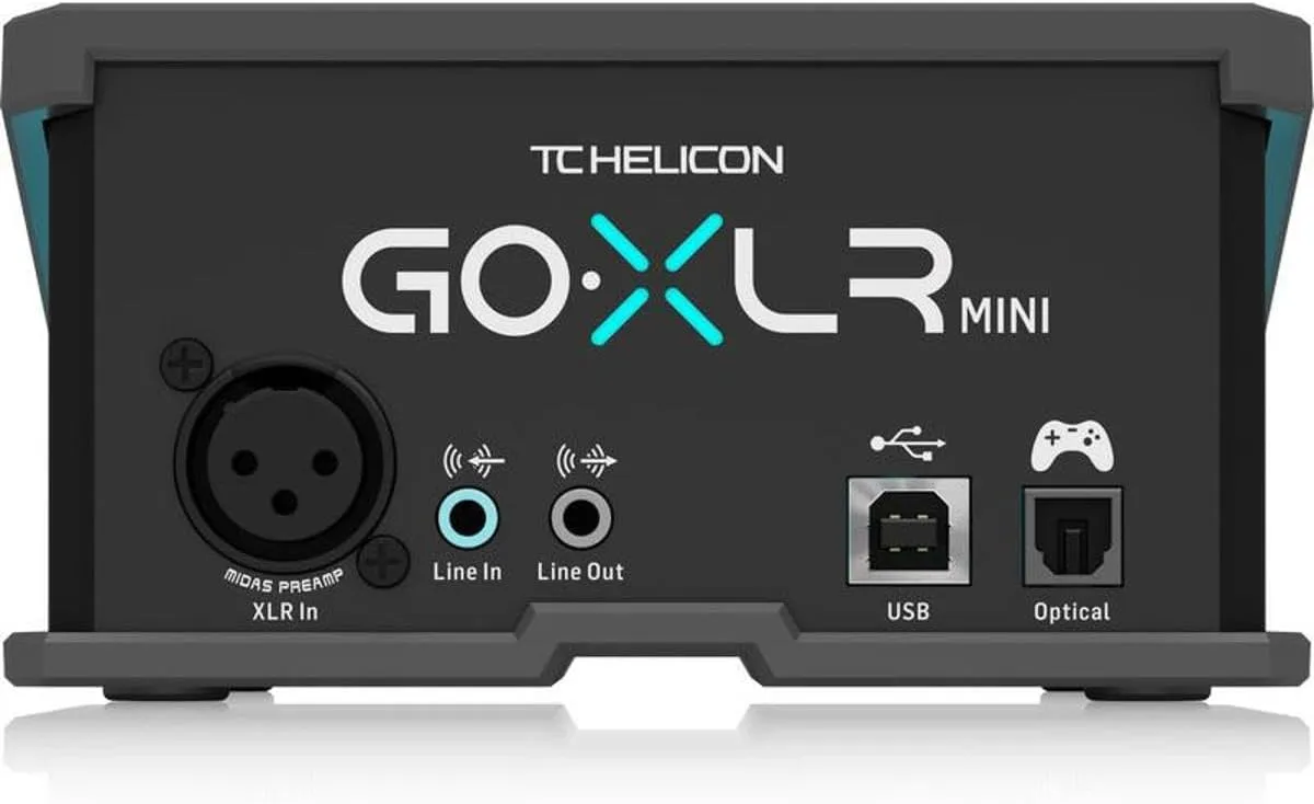 TC Helicon GoXLR MINI Online Broadcast Mixer with USB/Audio Interface and Midas Preamp, Officially Supported on Windows