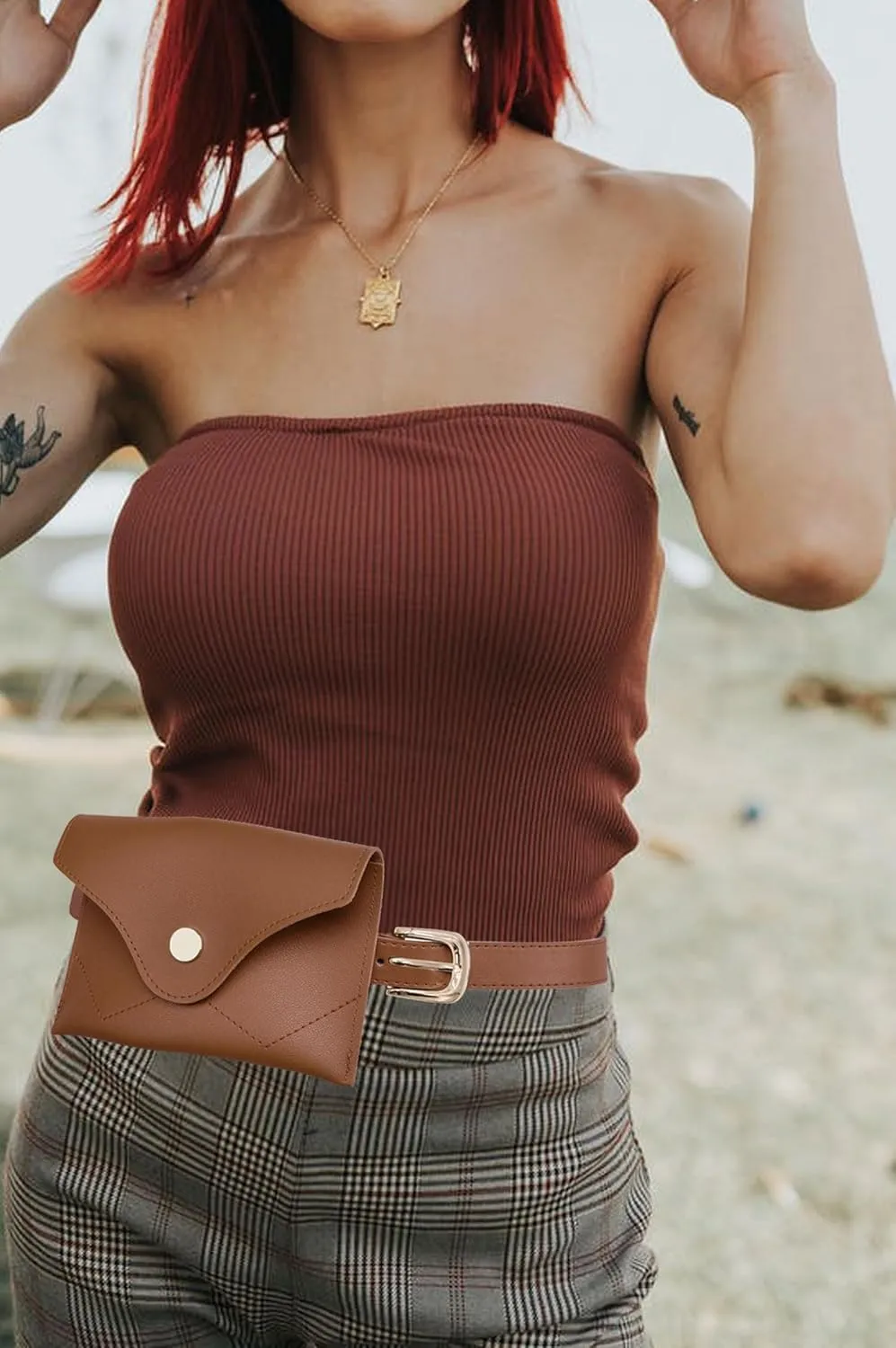 TeeYee Women Girls Removable Belt with Mini Purse Fanny pack