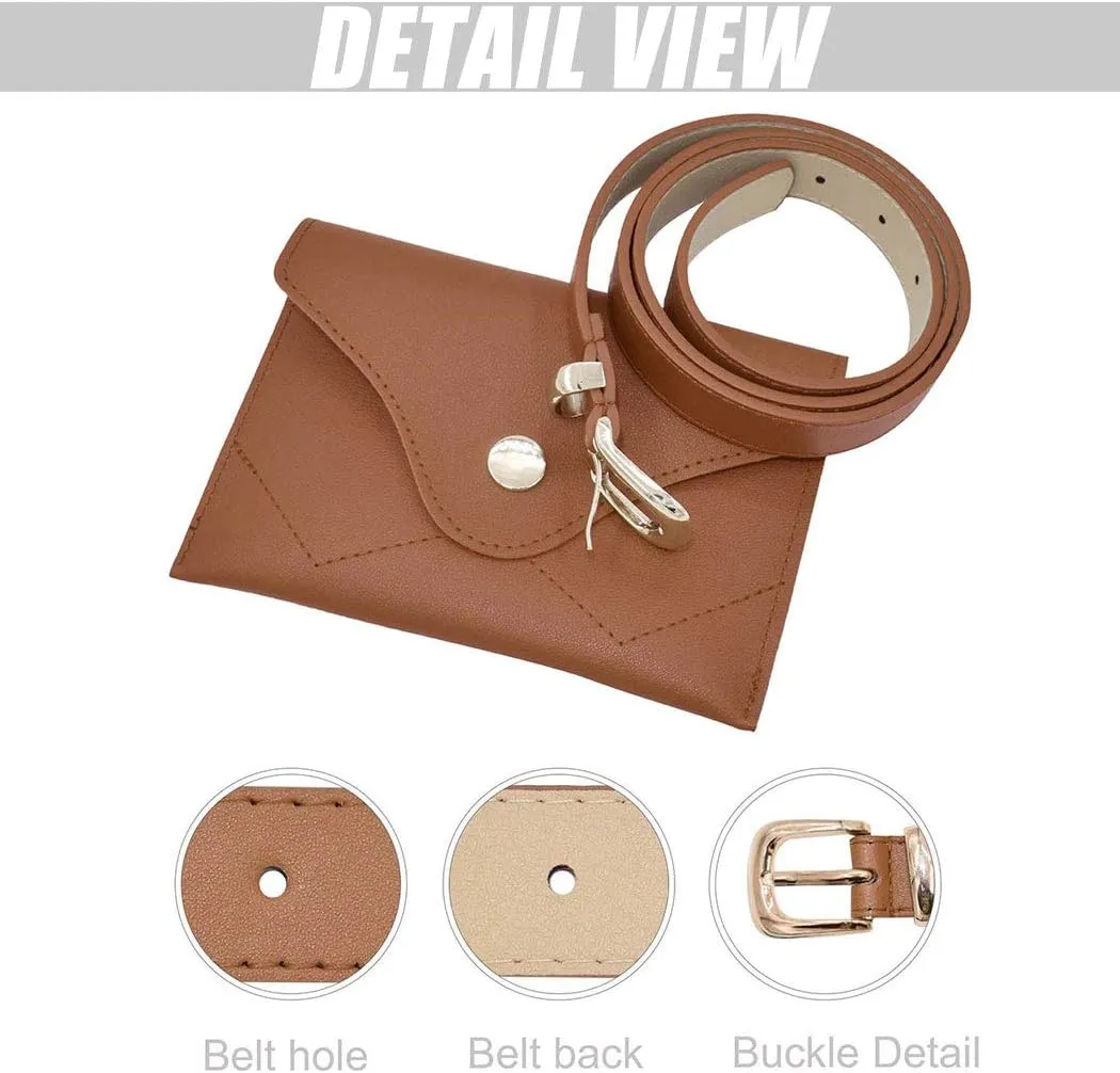 TeeYee Women Girls Removable Belt with Mini Purse Fanny pack