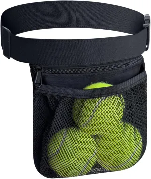 Tennis Ball Band Holder Pickleball Tennis Balls Pickleballs Holding Accessory for Women Skirt Men Waist Hip Bags Accessories Pouch Sack Pickle Ball Bag Carrier Gadgets Gear Band Travel Pocket
