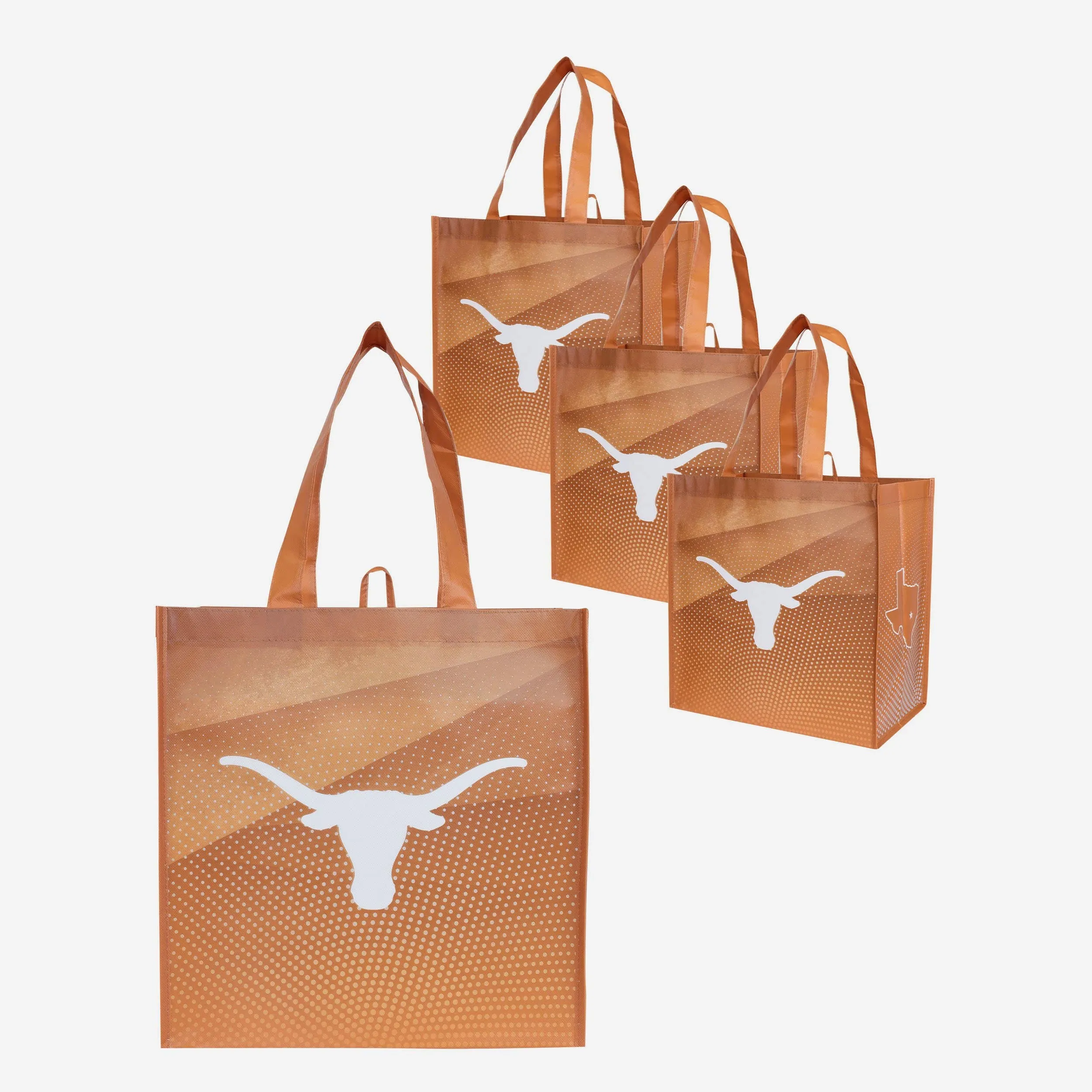 Texas Longhorns 4 Pack Reusable Shopping Bag