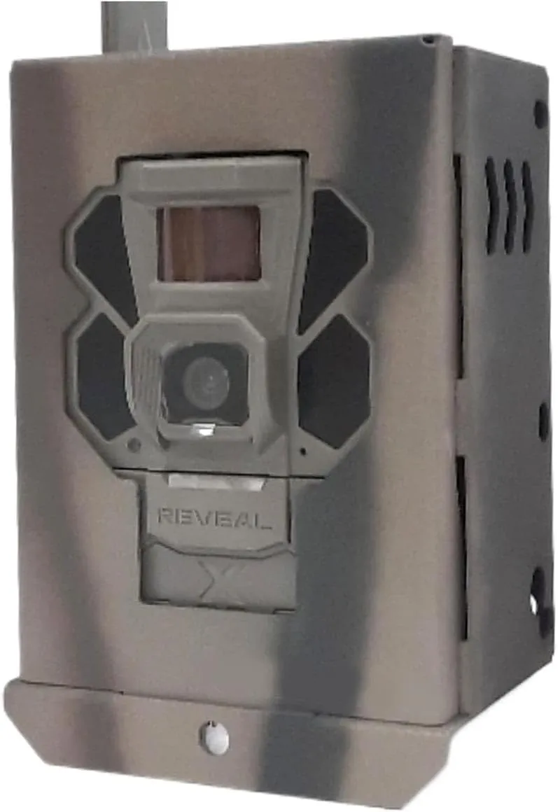 Theft-Deterrent Powder-Coated Steel Security Box Compatible with Tactacam Reveal X 3.0, Reveal Pro 3.0 Trail Cameras (99930)