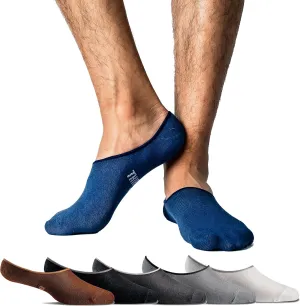 Thirty48 Men's No Show Socks Non-Slip Silicon Grip Moisture Wicking Low Cut Invisible Casual Socks