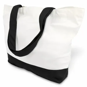 TOPDesign 12-Pack Super Strong Large 12oz Cotton Canvas Tote Bags, Reusable Grocery Shopping Cloth Bags, Fashionable Two-Tone Totes for Crafts, DIY Your Creative Designs