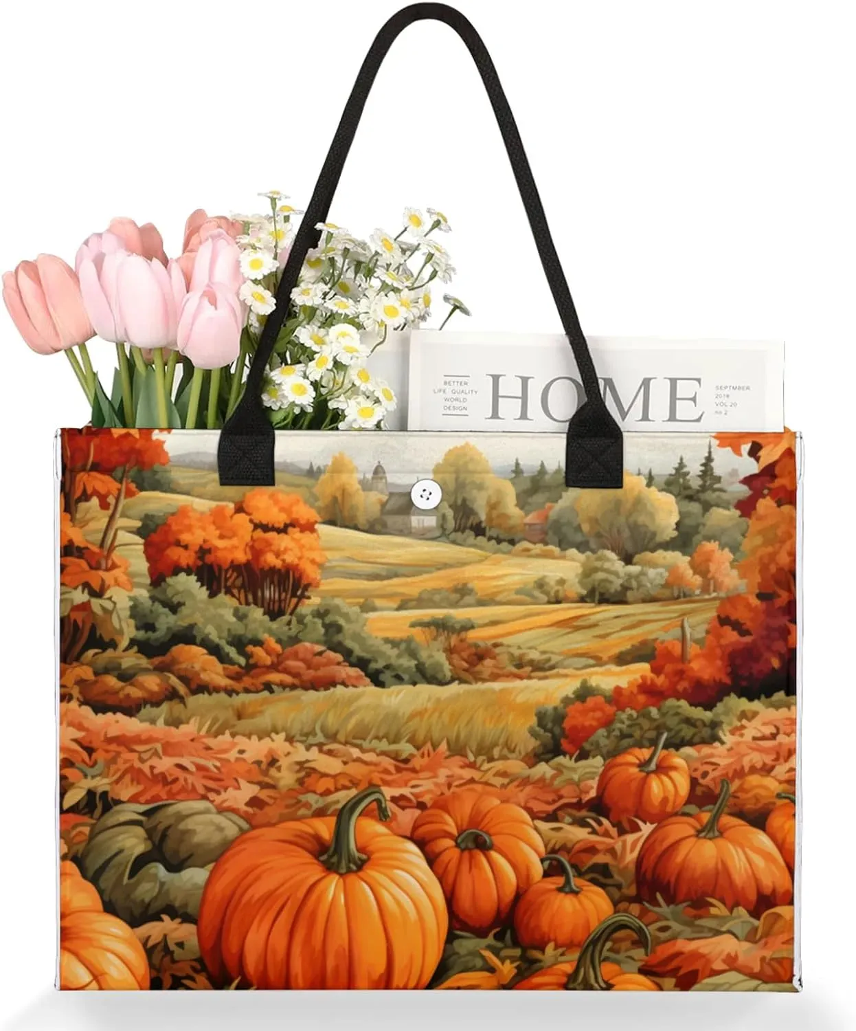 Tote Bag for Women Reusable Canvas Shoulder Bag