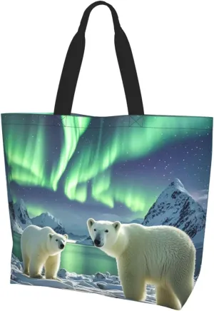 Tote Bag for Women Sea Otters Grocery Bag Foldable Shopping Bags Reusable Large Tote Bag