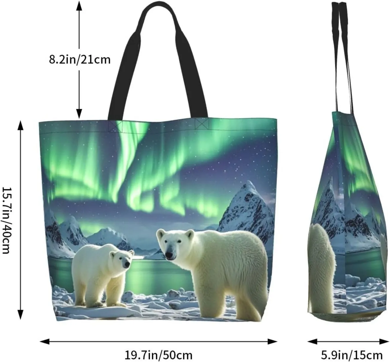 Tote Bag for Women Sea Otters Grocery Bag Foldable Shopping Bags Reusable Large Tote Bag