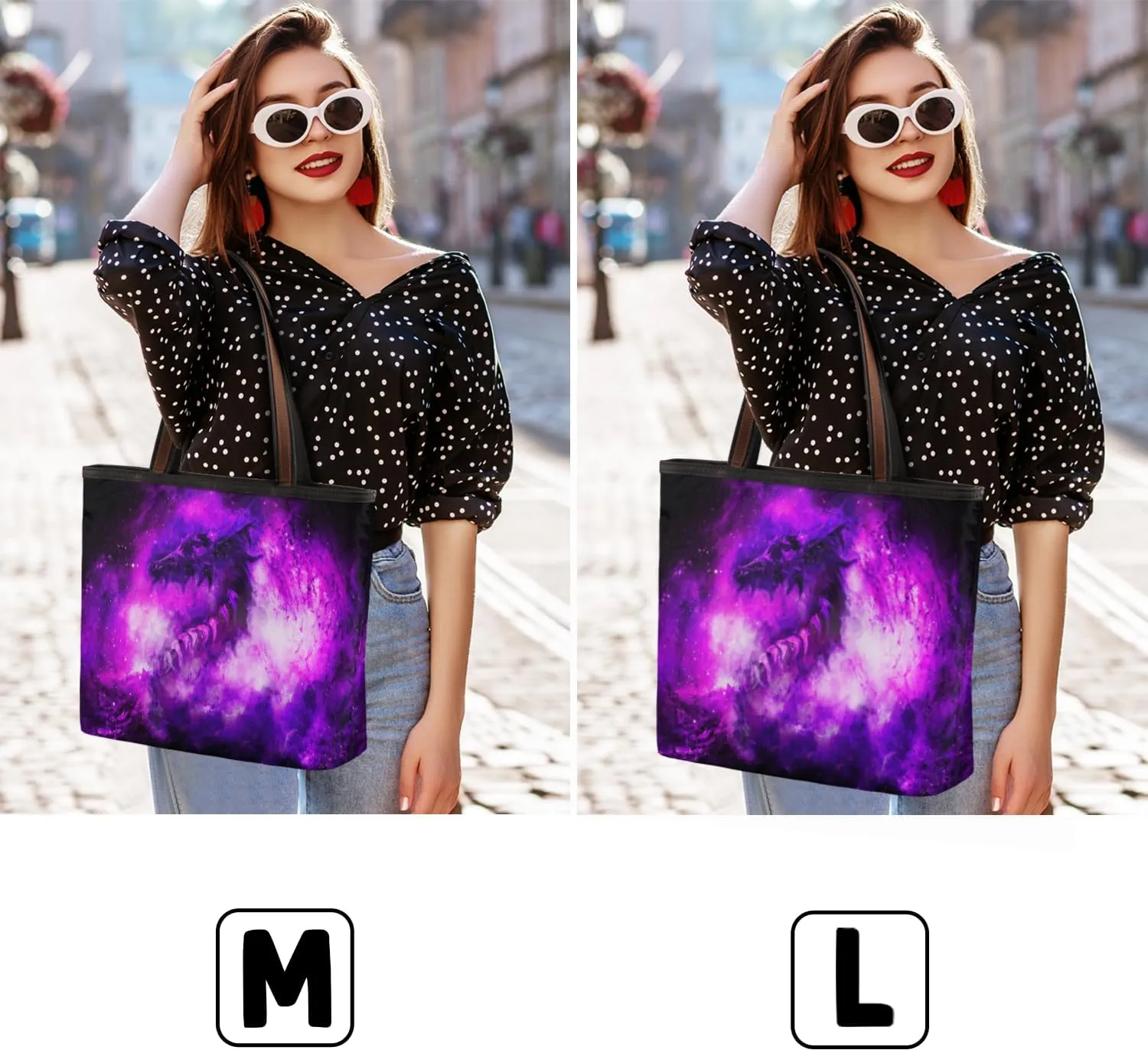 Tote Bag for Women with Zipper Large Capacity Top Handle Casual Shoulder Bag Handbag Reusable Shopping