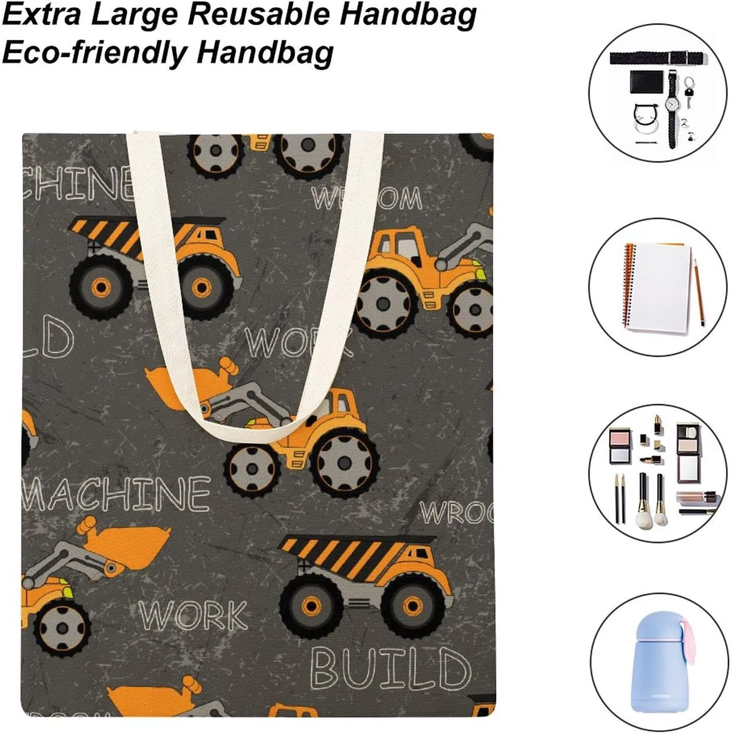 Tote Grocery Bag Reusable Canvas Bag, Aesthetic Shoulder Bag Lightweight Grocery Shopping Bags Beach Bag