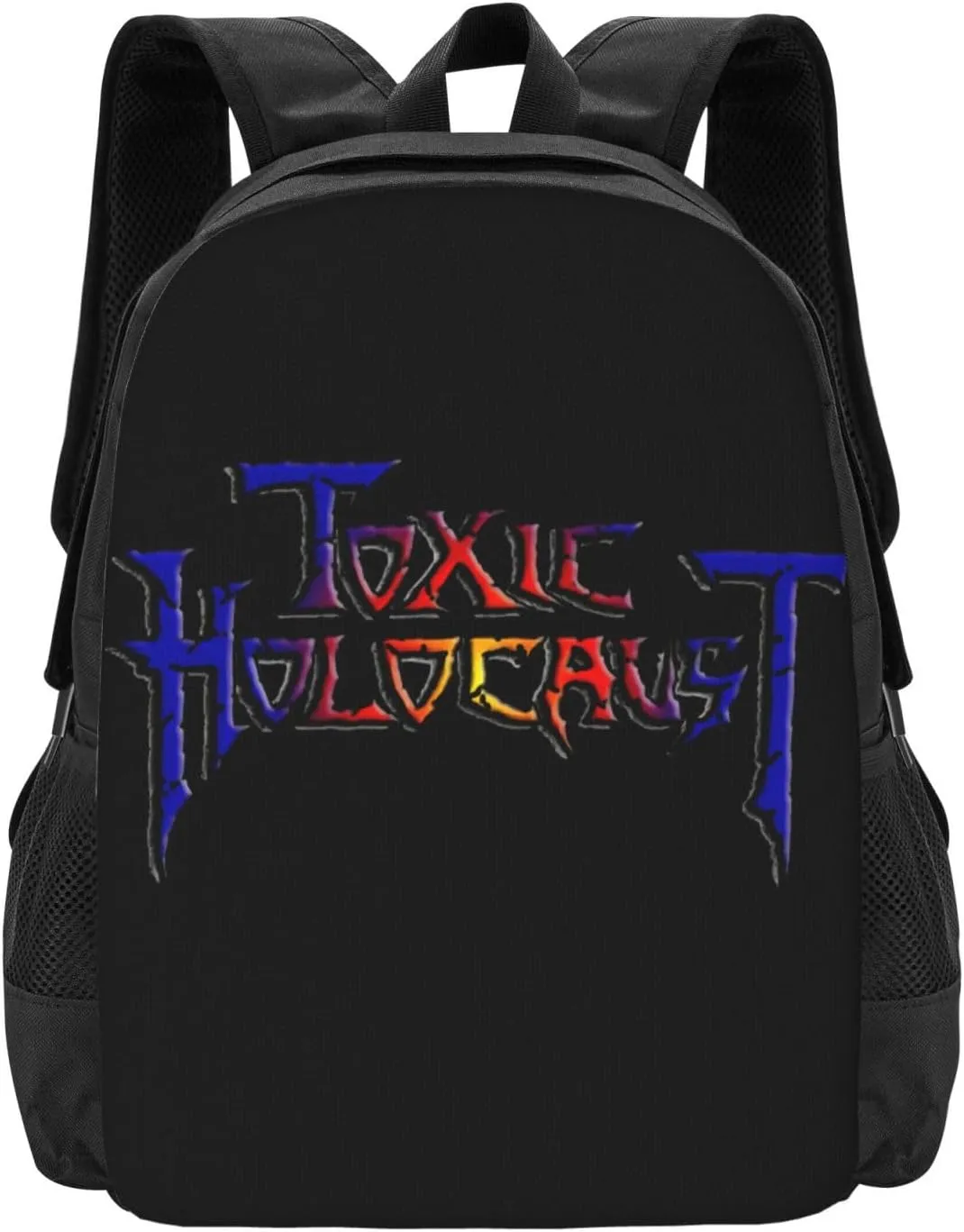 Toxic Musics Holocaust Backpack Large Capacity Leisure Travel Backpack Book Bag Outgoing Daypack 12.5x5.5x16.5 inch