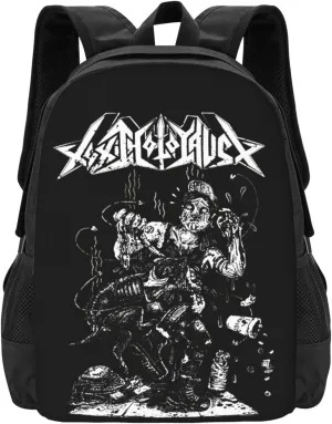 Toxic Musics Holocaust Backpack Large Capacity Leisure Travel Backpack Book Bag Outgoing Daypack 12.5x5.5x16.5 inch