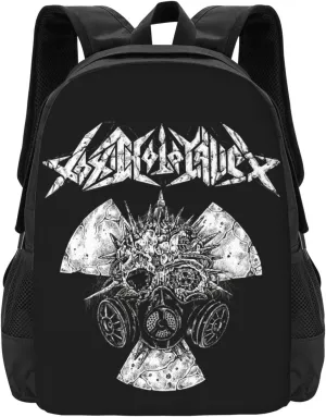Toxic Musics Holocaust Backpack Large Capacity Leisure Travel Backpack Book Bag Outgoing Daypack 12.5x5.5x16.5 inch