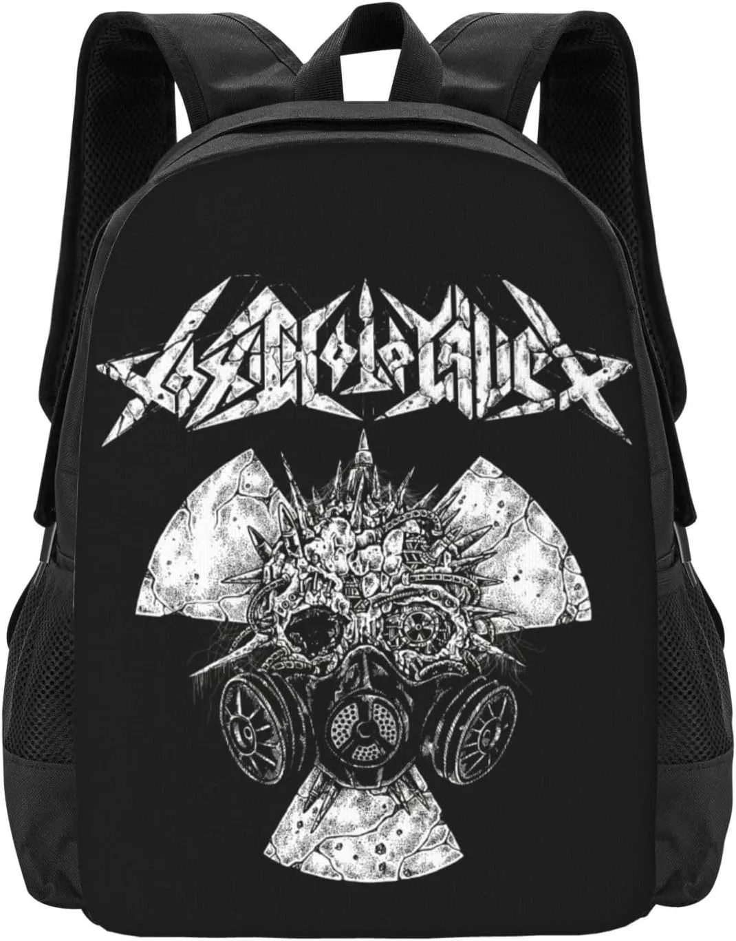Toxic Musics Holocaust Backpack Large Capacity Leisure Travel Backpack Book Bag Outgoing Daypack 12.5x5.5x16.5 inch