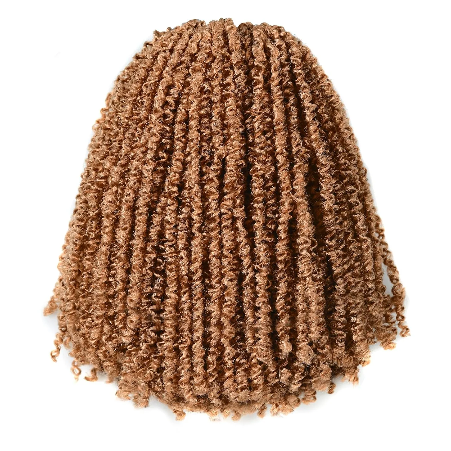 ToyoTress Micro Kinky Twist Crochet Hair - 10 Inch 8 Packs (240 Strands) Blonde Mini Spring Passion Twist Crochet Braids Synthetic Braiding Hair Extensions (10 Inch, 27#-8P)