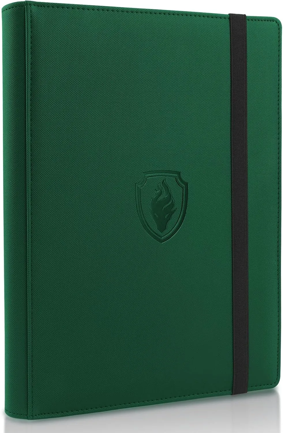 Trading Card Binder 9 Pocket, Fabmaker PU Cover Card Collection Binder for 360 Cards, Premium Card Book, Sturdy Card Holder Folders, Card Album for YuGiOh, MTG, TCG, Game & Sports Cards, Dark Green