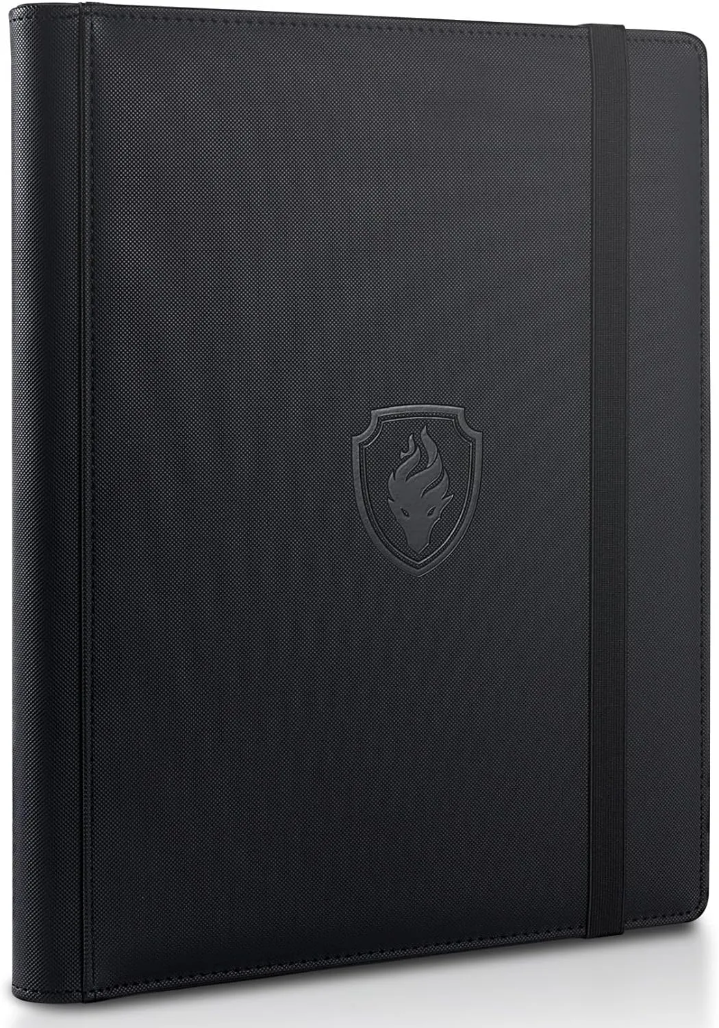 Trading Card Binder 9 Pocket, Fabmaker PU Cover Card Collection Binder for 360 Cards, Premium Card Book, Sturdy Card Holder Folders, Card Album for YuGiOh, MTG, TCG, Game Cards & Sports Cards, Black