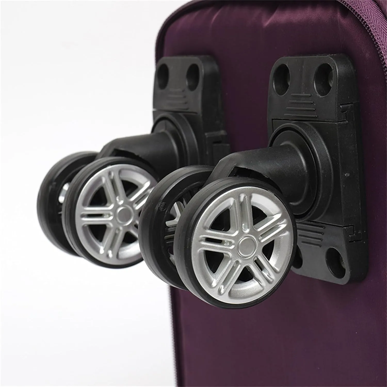 Travel Bag with Wheels,Large Capacity Travel Bag - Universal Wheel Removable,Portable Bag for Men And Women,Simple,Wear-Resistant,Waterproof (Dark Purple)