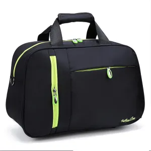 Travel Duffel Bags Men Travel Bags Solid Waterproof Nylon Ladies Handbag Large Capacity Women Travel Bag Casual Men Luggage Bags(Black)
