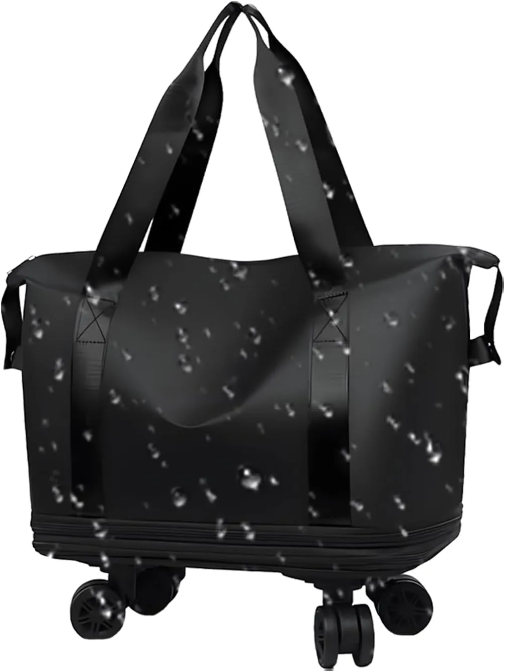 Travel Duffle Bag - Rolling Duffle Bag With Detachable Wheels | Rolling Suitcase Pack For Trip | Foldable Dufflee Bag With Wheels And Handle | Dry Wet Holdall Bags Weekend Overnight Bags For Swimming
