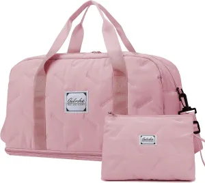 Travel Duffle Bag,Weekender Carry on Overnight Bags for Women Foldable Personal Item Bag Sport Gym Bag for Men with Wet Pocket Toiletry Makeup Bags for Yoga Dance Trips Hospital