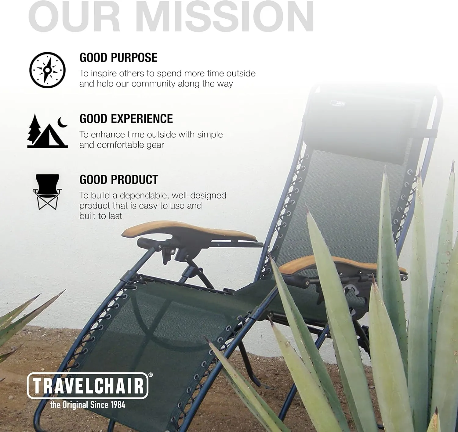 TravelChair 2179SS Lounge Lizard,Salt & Pepper