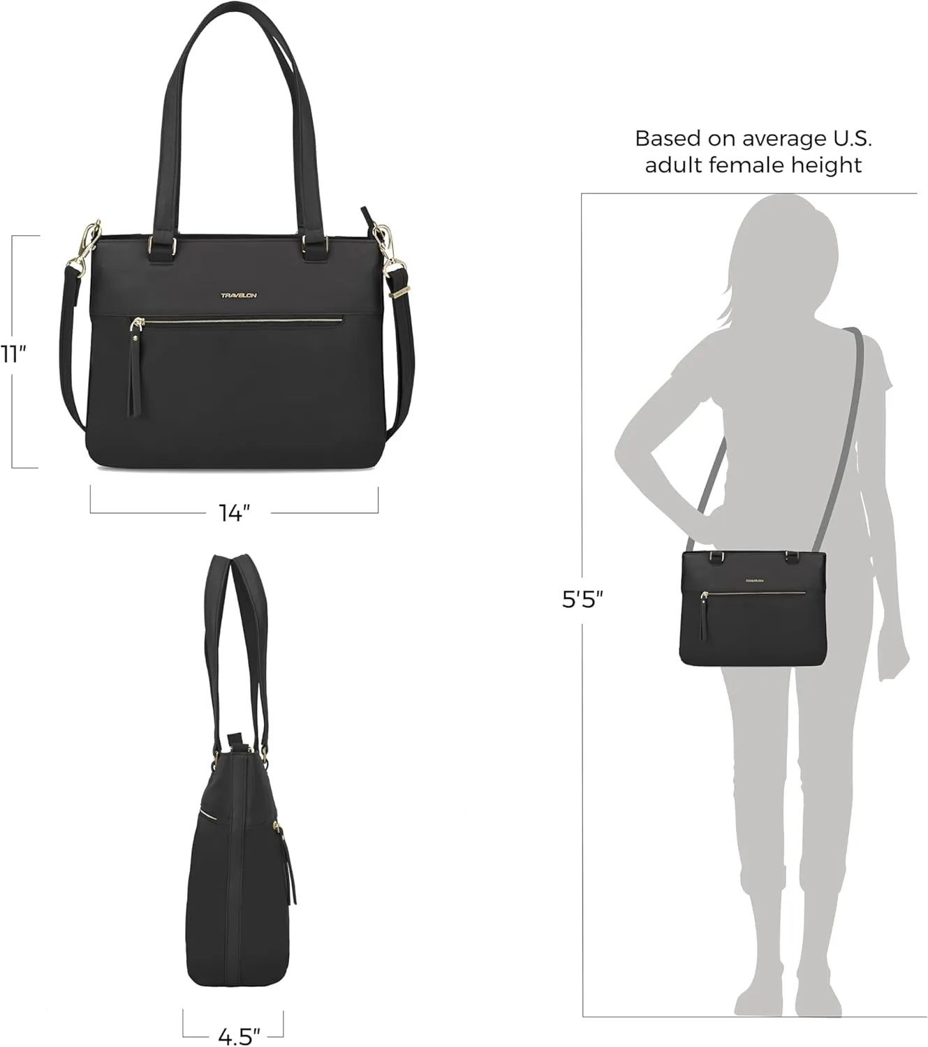 Travelon Anti-Theft Addison Tote Bag