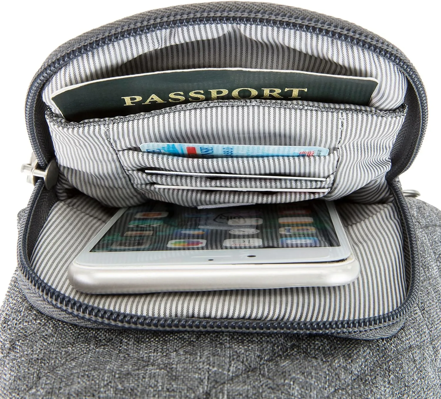 Travelon Anti-Theft Boho Insulated Water Bottle Tote