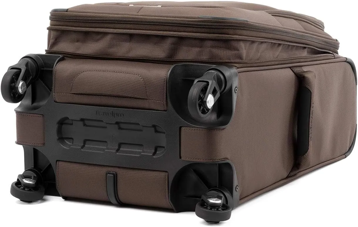 Travelpro Maxlite 5 Softside 2pc Set Expandable Carry On Luggage with 4 Spinner Wheels/Soft Underseat Tote, Lightweight Suitcase, Men and Women, Mocha