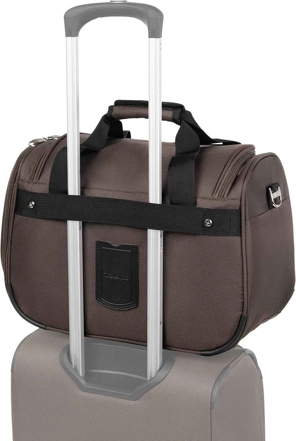 Travelpro Maxlite 5 Softside 2pc Set Expandable Carry On Luggage with 4 Spinner Wheels/Soft Underseat Tote, Lightweight Suitcase, Men and Women, Mocha