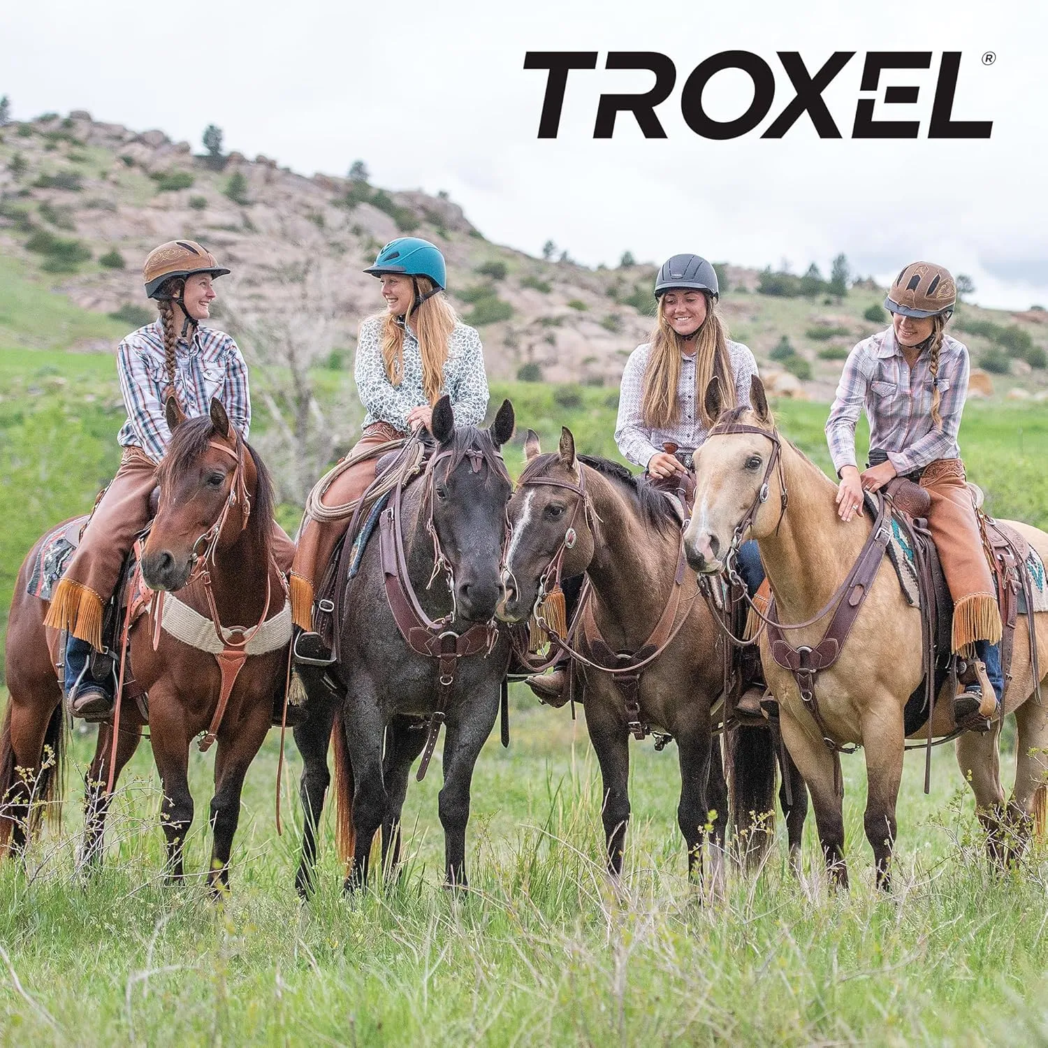 Troxel Dakota Trail Horse Riding Helmet, Low-Profile Light Adjustable Design, Safety Horseback Riding Gear