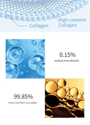 Type III nano collagen soluble facial mask dissolves when exposed to water (10 packs/box (cheek strips *10 pairs   forehead strips *10 pieces))