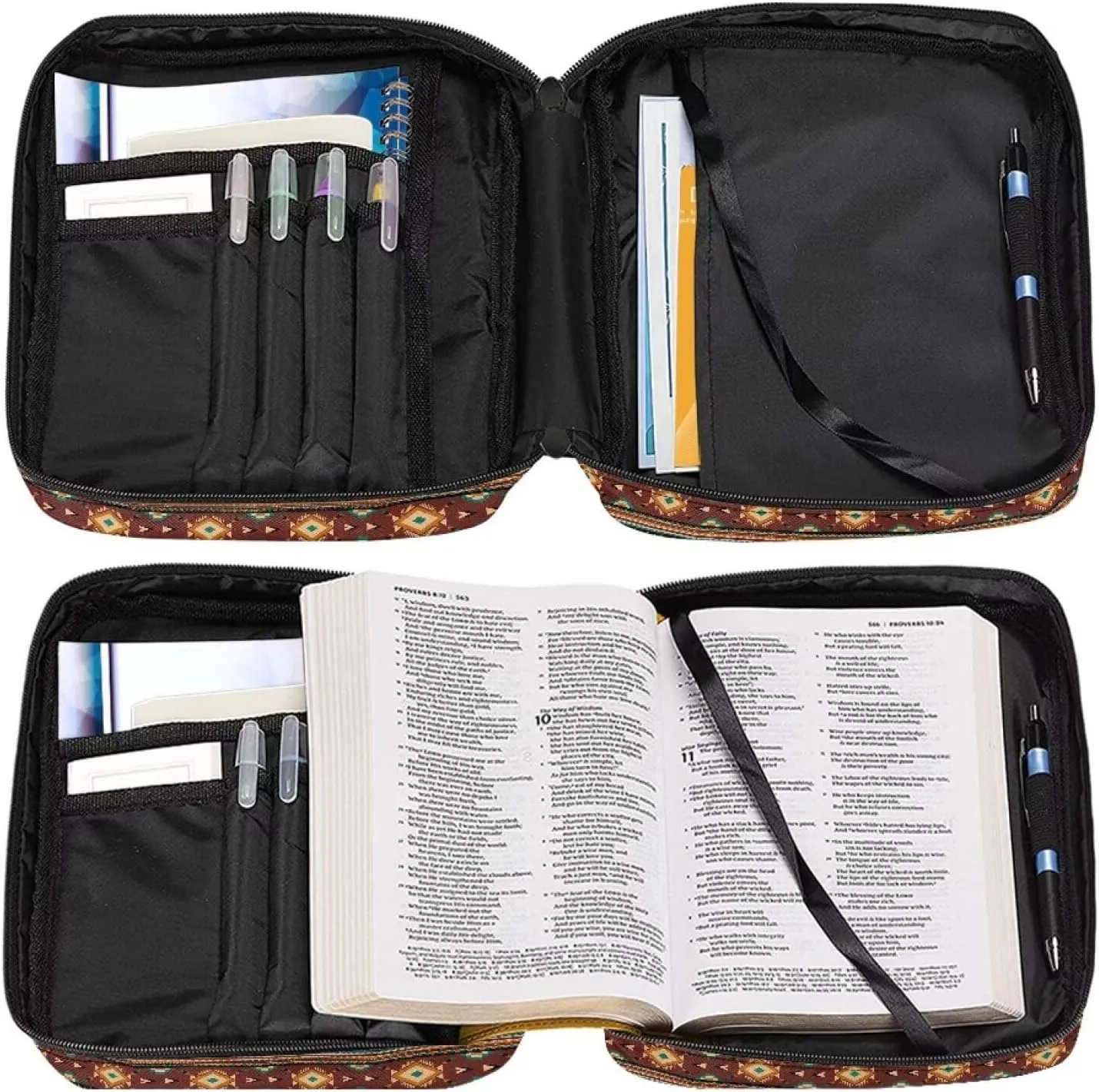 Uasibuni Large Bible Bags for Women & Men Aesthetic Bible Cover Case for Boys Girls,Cute Bible Case for Teen,Adult