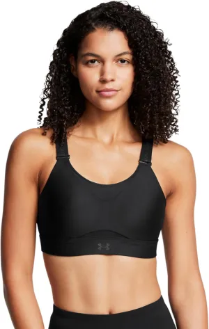 Under Armour Womens Infinity High Impact Sports Bra, (002) Black / / Black, X-Large A-C