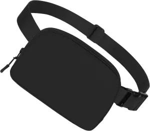 Unisex Mini Fanny Pack, 1L Everywhere Belt Bag for Women Men, Small Crossbody Bags Waist Pouch with Adjustable Strap for Workout Running Traveling Hiking