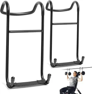 Upgraded Dumbbell Spotter Hooks 2 Packs 250 lbs Load Capacity Heavy Duty Dumbbell Rack Attachments for Bench Press Safety Dumbbells Hangers