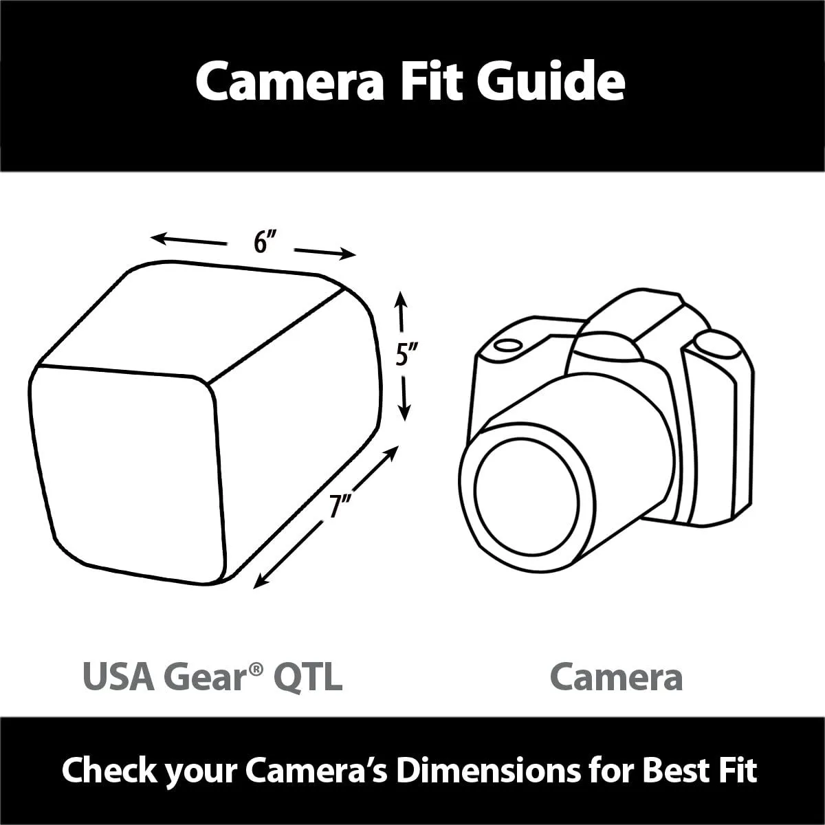 USA GEAR DSLR Camera Case for Men and Women with Top Loading Accessibility, Adjustable Shoulder, Small Camera Sling Bag, Padded Handle - Camera Holster Bag for Nikon, Canon, Panasonic (Geometric)