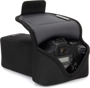USA GEAR DSLR Camera Case/SLR Camera Sleeve for Zoom Lens with Neoprene Protection, Holster Belt Loop and Accessory Storage - Compatible with Canon, Nikon, Sony, Olympus, Pentax & More