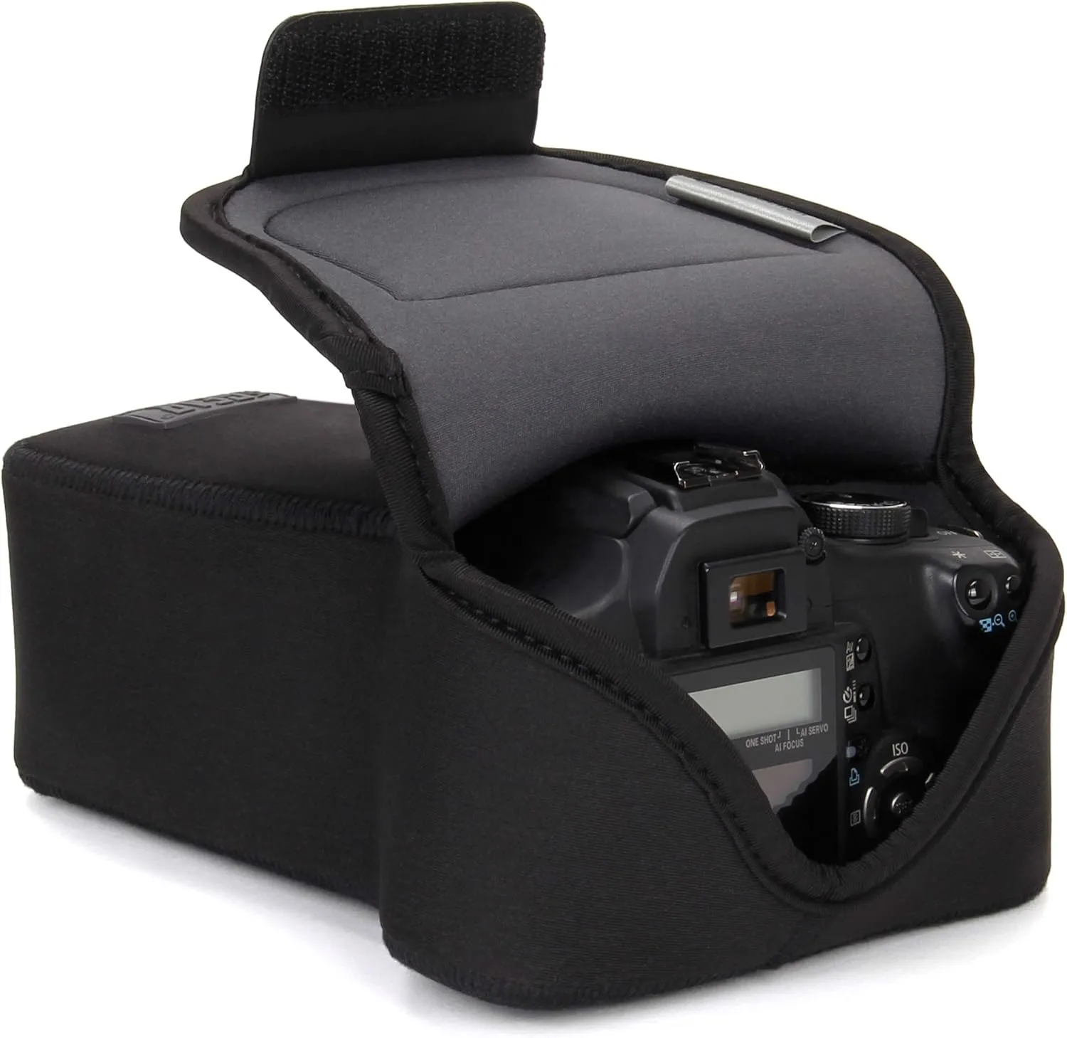 USA GEAR DSLR Camera Case/SLR Camera Sleeve for Zoom Lens with Neoprene Protection, Holster Belt Loop and Accessory Storage - Compatible with Canon, Nikon, Sony, Olympus, Pentax & More