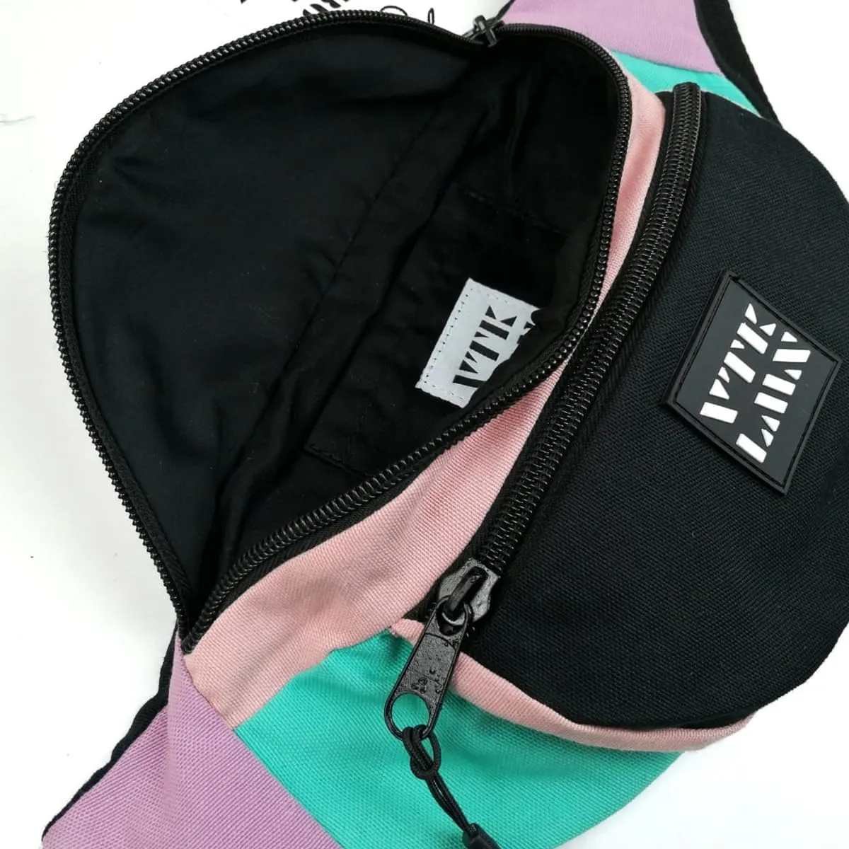 Vatkalimon Soft Colourful Fanny Pack Set of 2 Women Belt Bag, Fanny Packs for Women, Unisex Crossbody Back with 2 Zippers