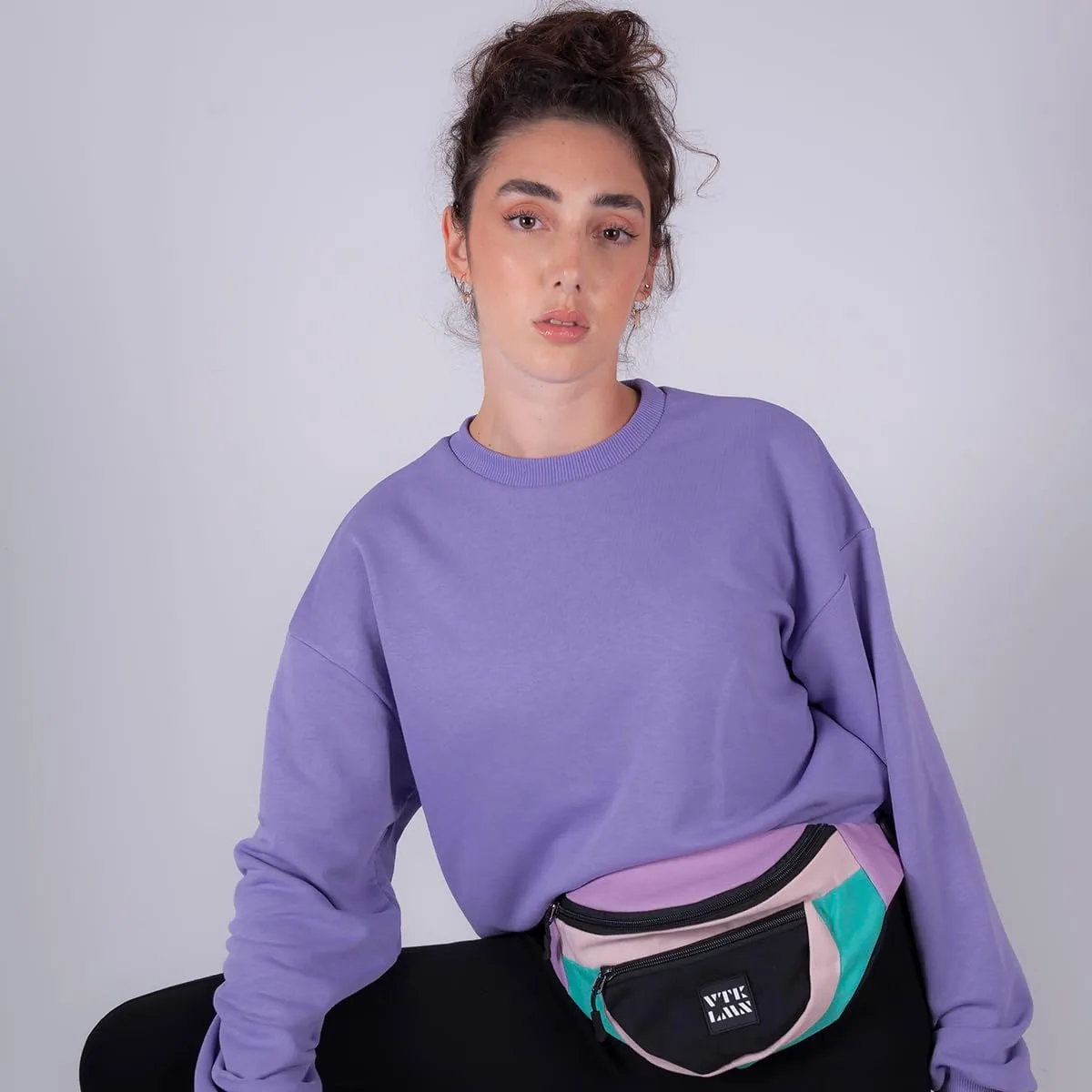 Vatkalimon Soft Colourful Fanny Pack Set of 2 Women Belt Bag, Fanny Packs for Women, Unisex Crossbody Back with 2 Zippers