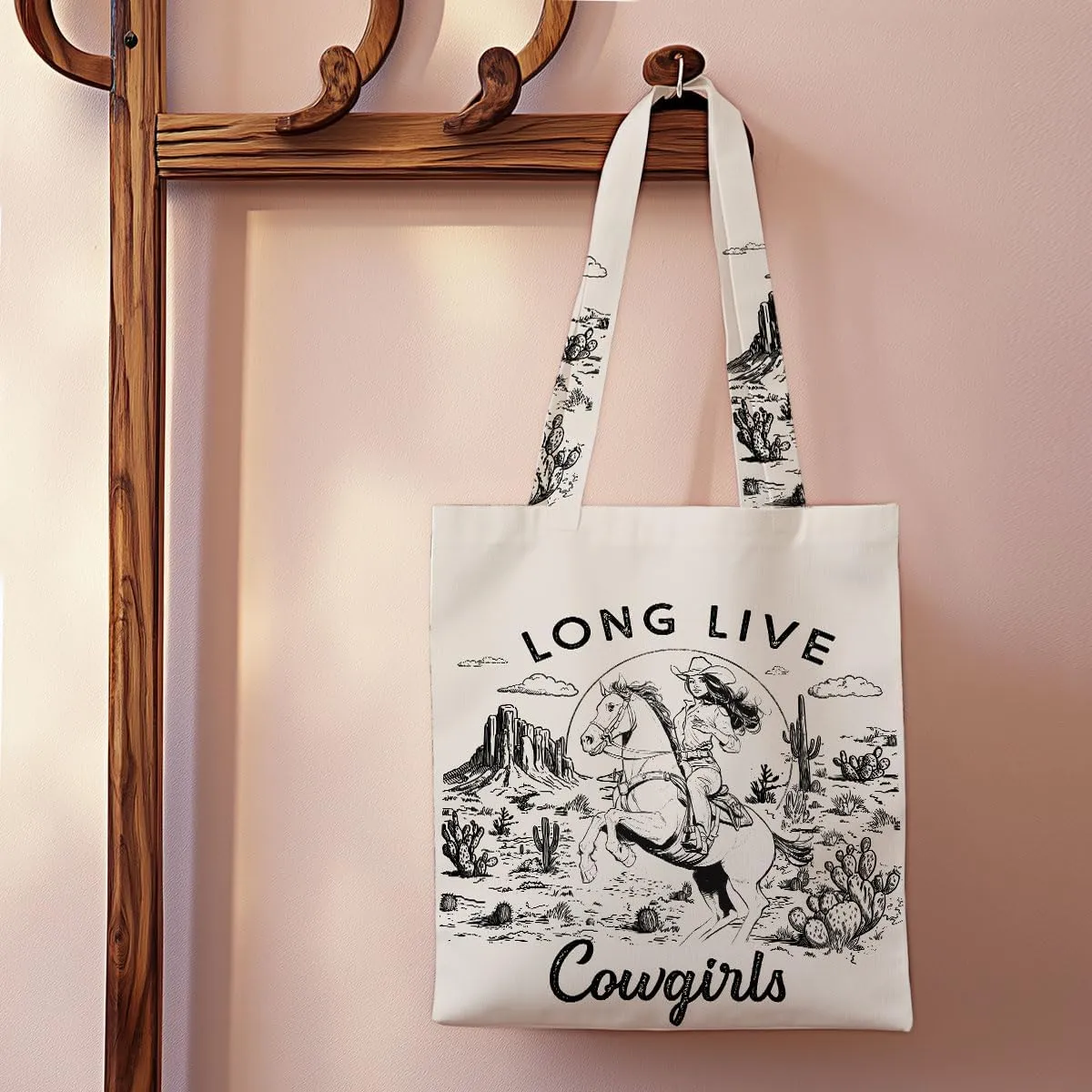 Vintage Western Tote Bag Country Stuff Western Stuff Reusable Grocery Bags Beach Bag, Western Gifts for Women